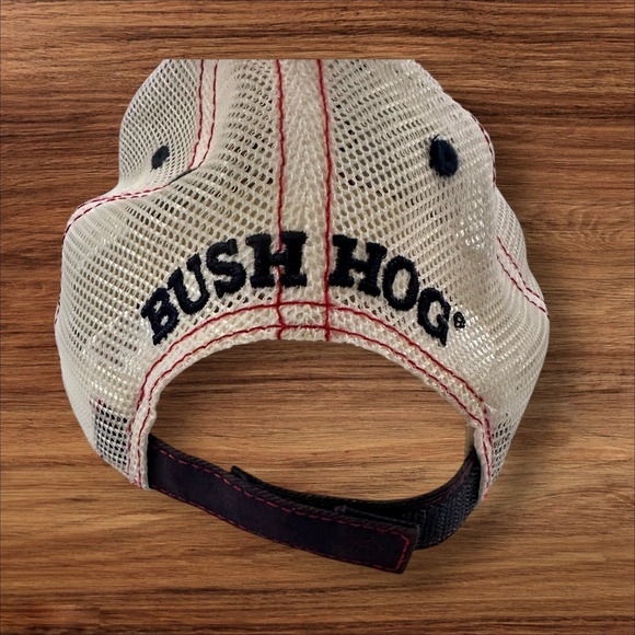 Bush Hog American Flag‎ Hog Trucker Hat Patriotic USA Mesh Back Cap - Picture 3 of 8